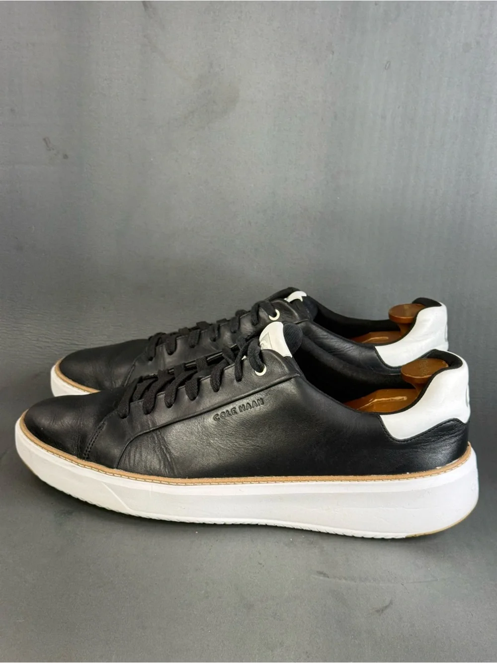 Cole Haan Men’s GrandPro Topspin Black Leather Sneaker shoes size 13